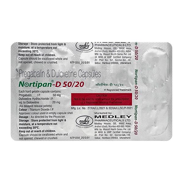 Nortipan D Capsule 10's Price, Uses, Side effects | Netmeds