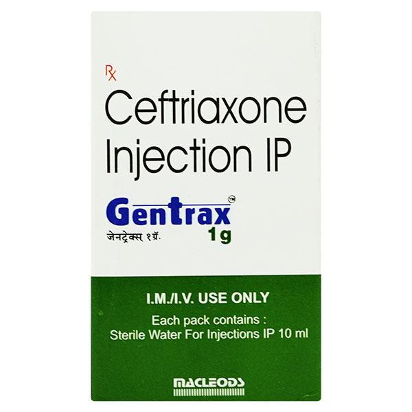 Gentrax 1gm Injection 1's : Price, Uses, Side Effects | Netmeds