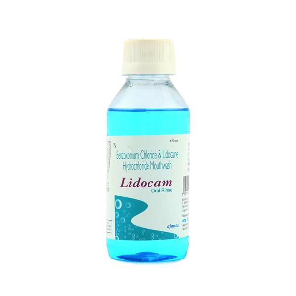 lidocam mouth wash 120ml
