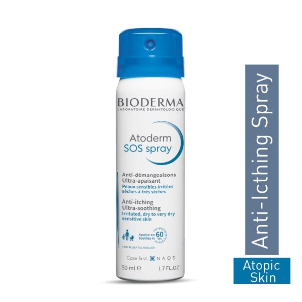 Buy Bioderma Atoderm SOS Anti Itching Spray 50 ml Online at Discounted ...
