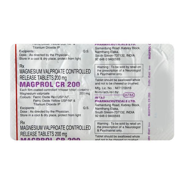 Magprol CR 200mg Tablet 10'S Price, Uses, Side effects, Substitutes ...