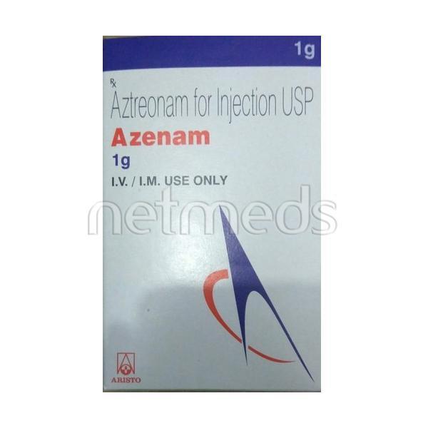 Azenam 1gm Injection 1's : Uses, Side Effects, Price | Netmeds