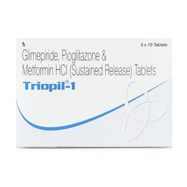 Triopil 1mg Tablet 10'S : Price, Uses, Side Effects | Netmeds