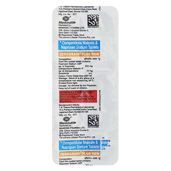 ZEROGRAIN PLUS NEW Tablet 10's Price, Uses, Side effects, Substitutes ...