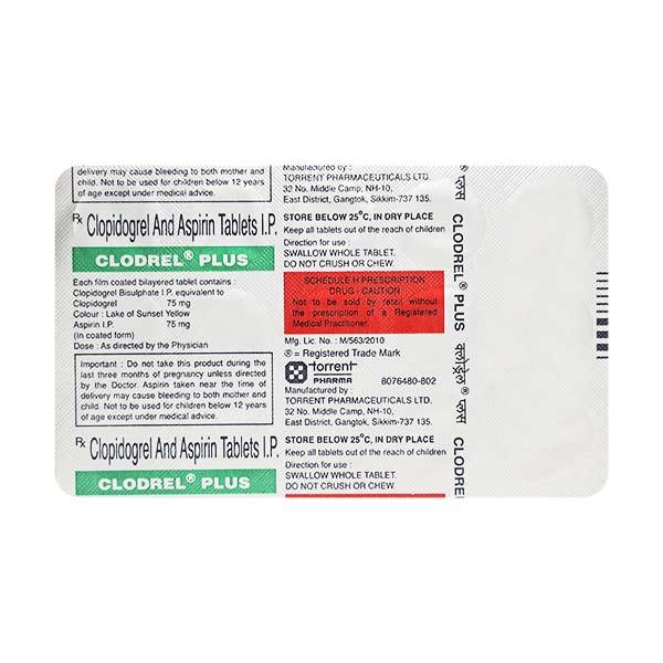 Buy CLODREL PLUS Tablet 15's Online at Upto 25% OFF | Netmeds