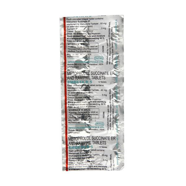 Embeta R 5mg Tablet 10'S : Price, Uses, Side Effects | Netmeds
