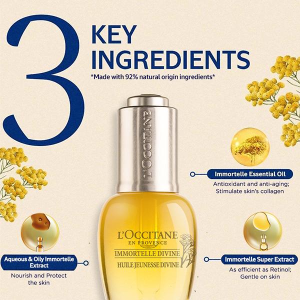 Buy L'Occitane Immortelle Divine Youth Oil 15 ml Online at Best