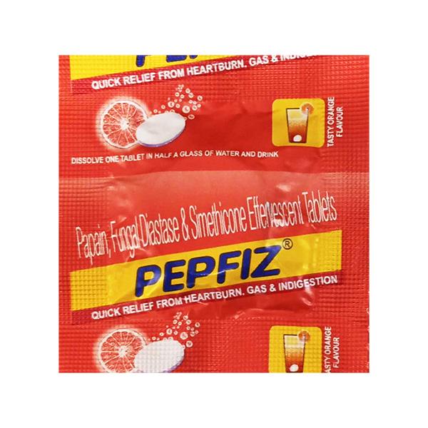 pepfiz tasty orange flavour effervescent tablet