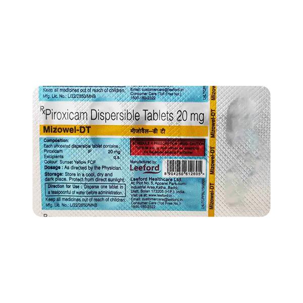 mizowel dt tablet