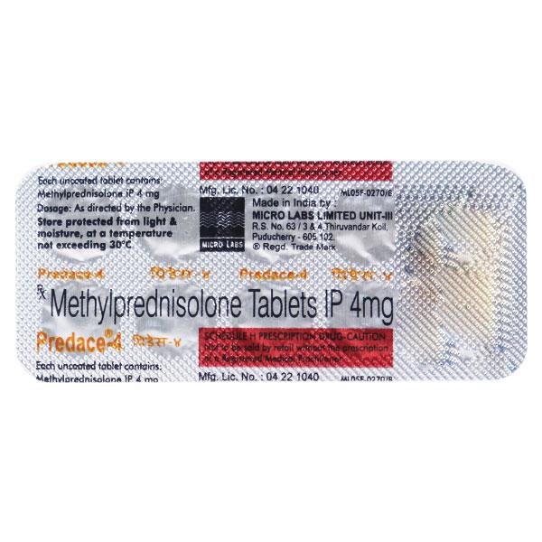 predace 4mg tablet