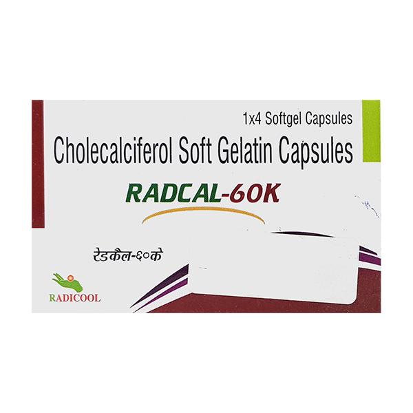 RADCAL 60K Capsule 4's Price, Uses, Side effects, Substitutes | Netmeds