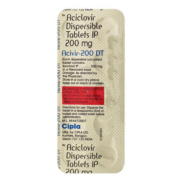 acivir dt 200mg tablets