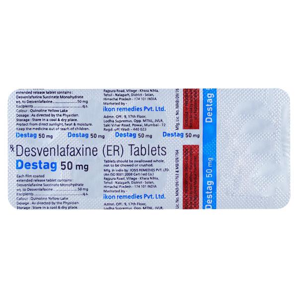 DESTAG 50mg Tablet 10's : Price, Uses, Side Effects | Netmeds