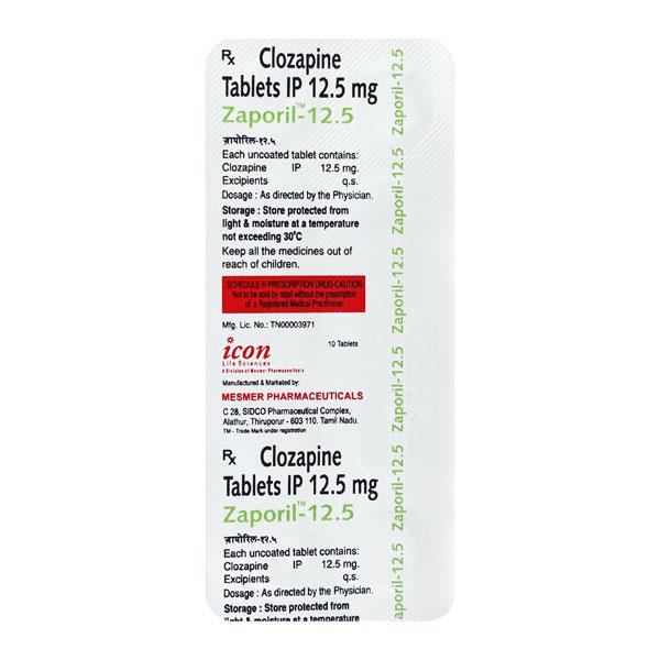 zaporil 12.5mg tablet