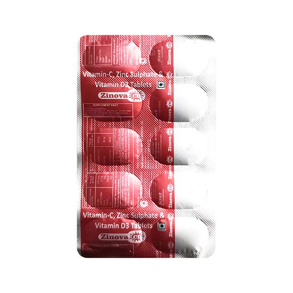 Zinova CD Tablet 10's Price, Uses, Side effects | Netmeds