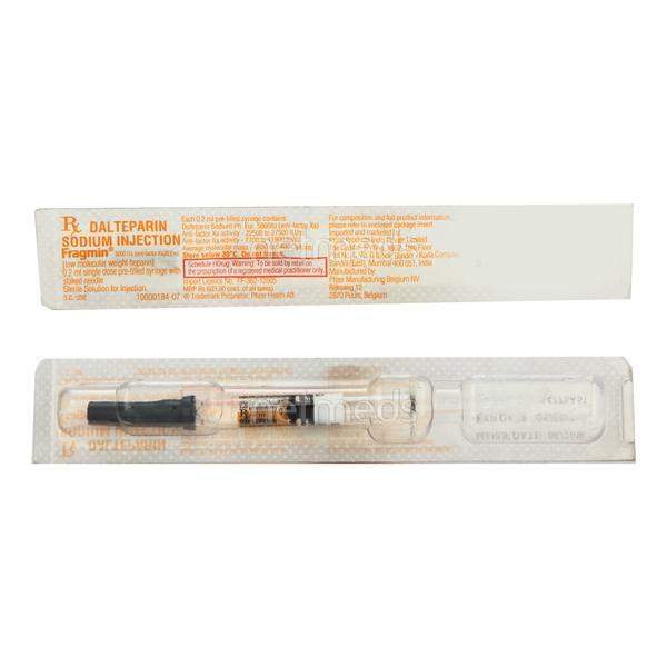 Fragmin 5000IU Injection 0.2ml Price, Uses, Side effects, Substitutes ...