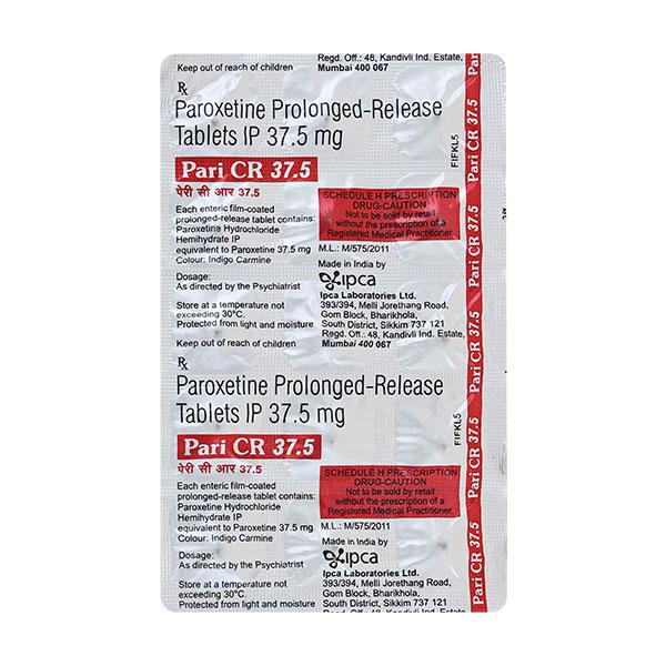 Pari CR 37.5mg Tablet 15'S : Price, Uses, Side Effects | Netmeds
