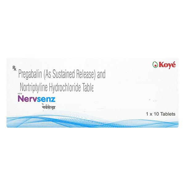 NERVSENZ NEW Tablet 10's Price, Uses, Side effects, Substitutes | Netmeds