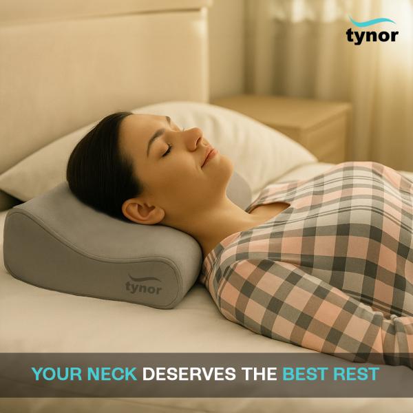 Buy Tynor Contoured Cervical Pillow - Grey (One Size Fits All) (B