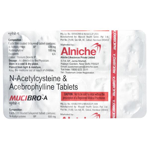 MUCIBRO A Tablet 10's Price, Uses, Side effects, Substitutes | Netmeds