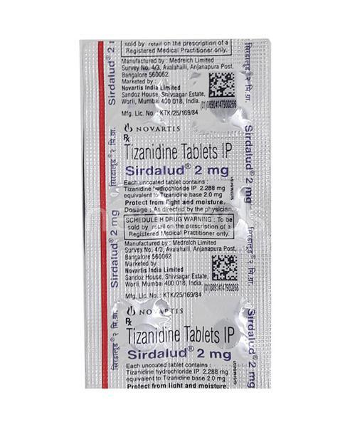 sirdalud 2mg tablet
