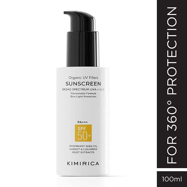 Buy Kimirica Multi-Protection SPF 50+ PA+++ Sunscreen Rasberry Seed Oil ...