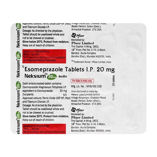 neksium 20mg tablets