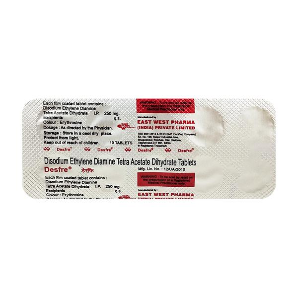 Desfre 250mg Tablet 10'S Price, Uses, Side effects, Substitutes | Netmeds