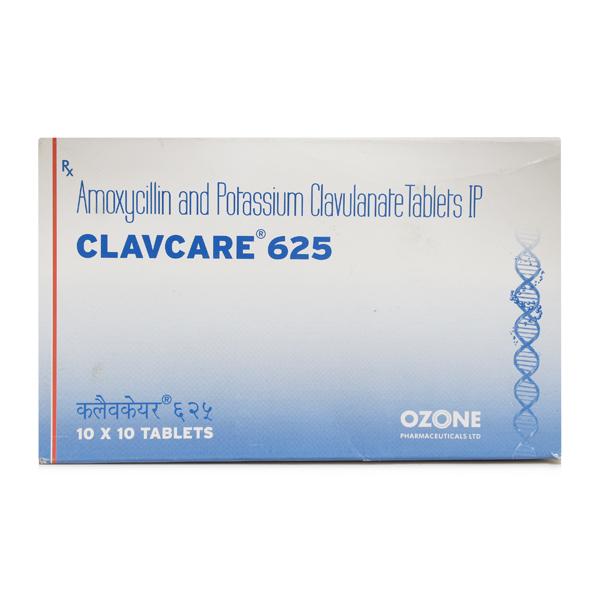 CLAVCARE 625mg Tablet 10's Price, Uses, Side effects, Substitutes | Netmeds
