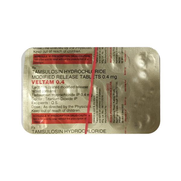 Veltam 0.4mg Tablet 15'S - Price, Uses, Side Effects | Netmeds