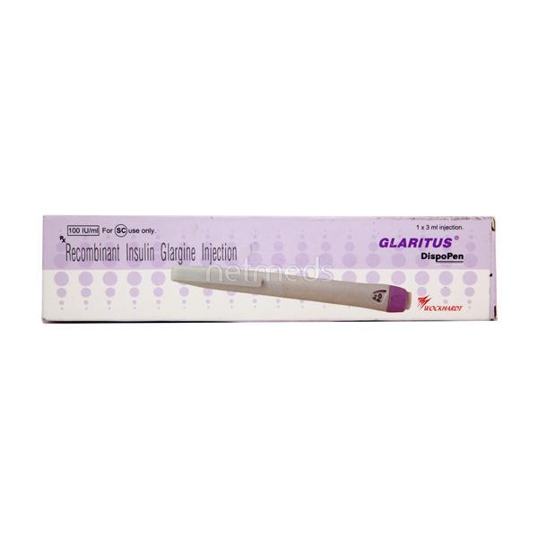 Glaritus 100IU Pen(Dispo) 1X3ml : Price, Uses, Side Effects | Netmeds