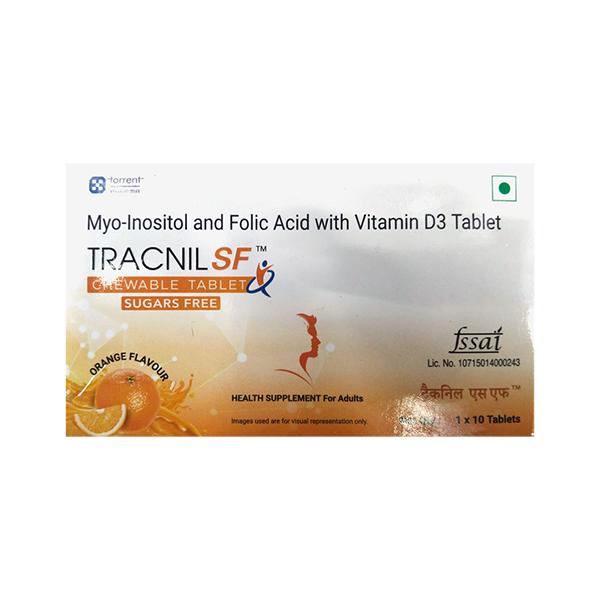 Tracnil SF Sugar Free Orange Flavour Chewable Tablet 10's Price, Uses ...