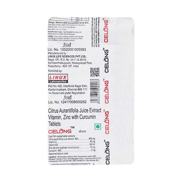 CELONG Tablet 10's Price, Uses, Side effects, Substitutes | Netmeds