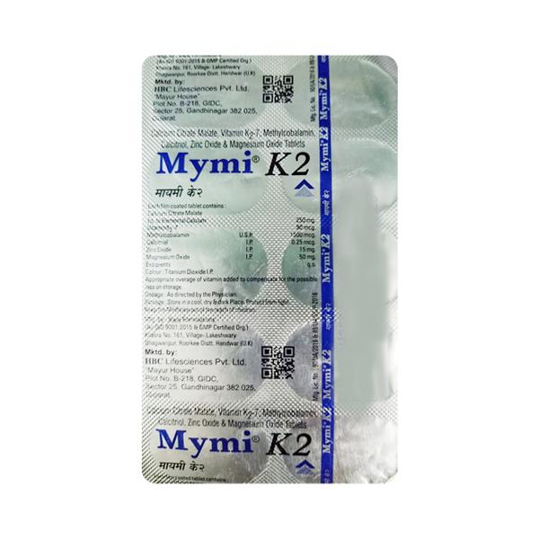 Mymi K2 Tablet 10'S Price, Uses, Side effects, Substitutes | Netmeds