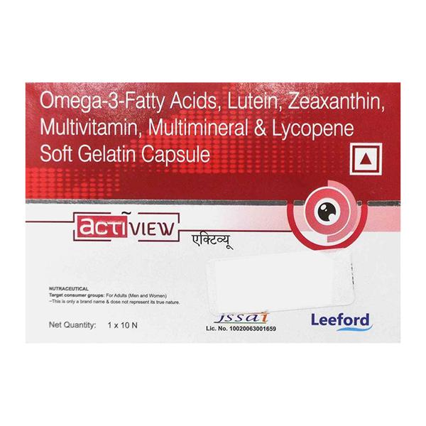Actiview Capsule 10's Price, Uses, Side effects | Netmeds