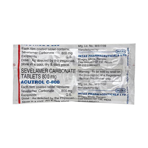 acutrol c 800mg tablet