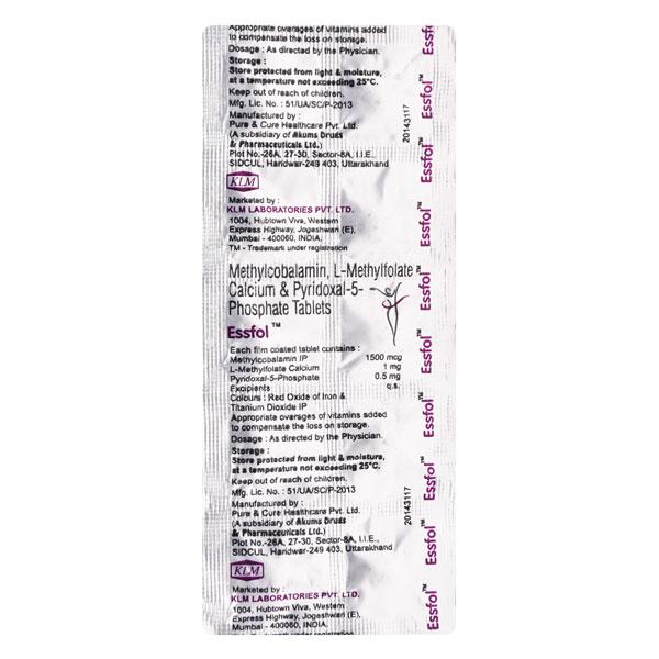 ESSFOL Tablet 10's Price, Uses, Side effects, Substitutes | Netmeds