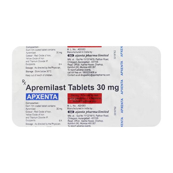 Apxenta 30mg Tablet 10'S Price, Uses, Side effects, Substitutes | Netmeds