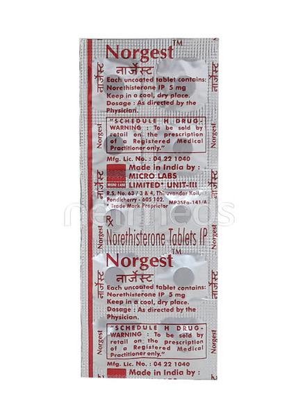 Norgest Tablet 10'S Price, Uses, Side effects, Substitutes | Netmeds