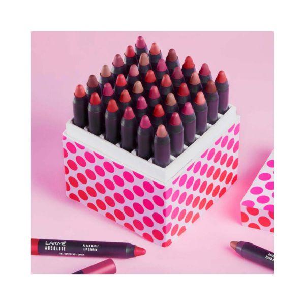 Buy Lakme Absolute Plush Matte Lip Crayon 103 Cherry Pop 2.8 gm