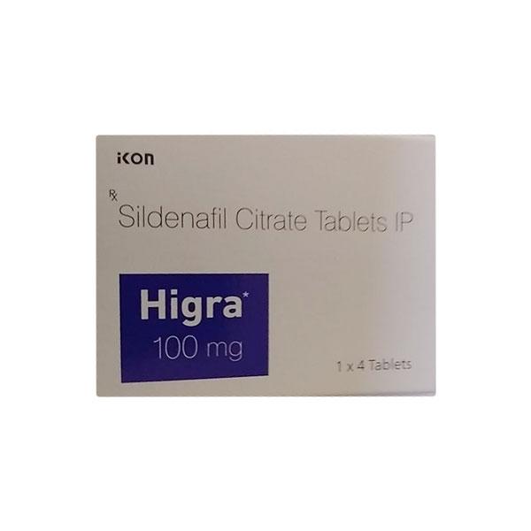HIGRA 100mg Tablet 4's Price, Uses, Side effects, Substitutes | Netmeds