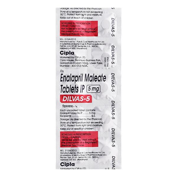 Dilvas 5mg Tablet 10'S : Price, Uses, Side Effects | Netmeds