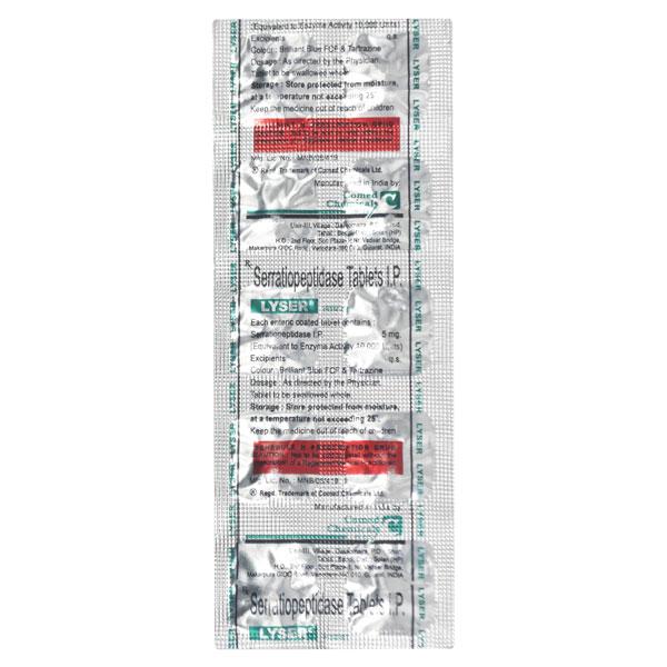 Buy Lyser 5mg Tablet 10'S Online at Upto 25% OFF | Netmeds