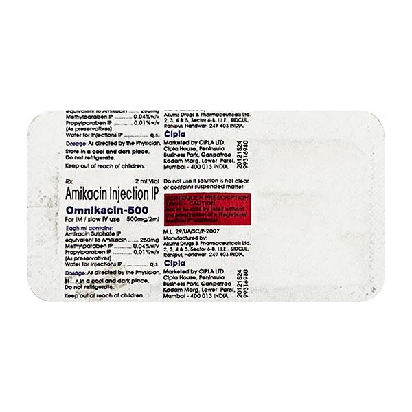 omnikacin 500mg injection 2ml