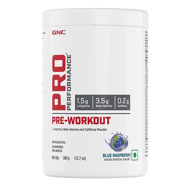 GNC Pre Performance Pre Workout Powder - Blue Raspberry 360 gm Online ...