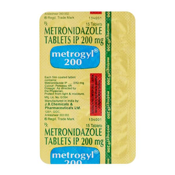 metrogyl 200mg tablet se