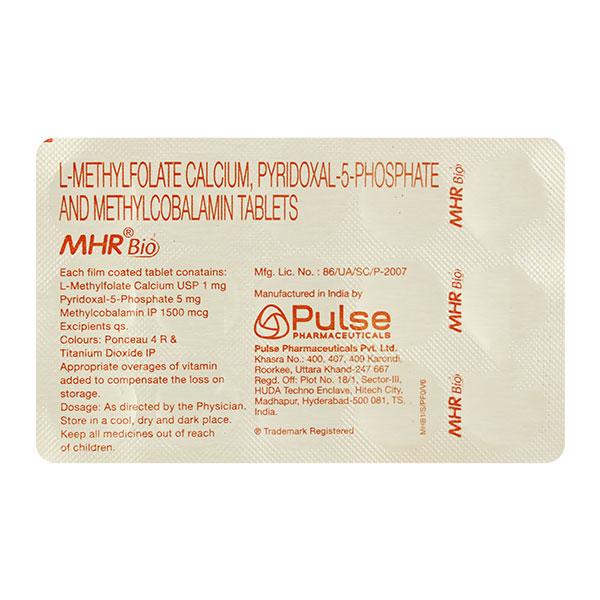 Buy MHR Bio Tablet 15'S Online at Upto 25% OFF | Netmeds