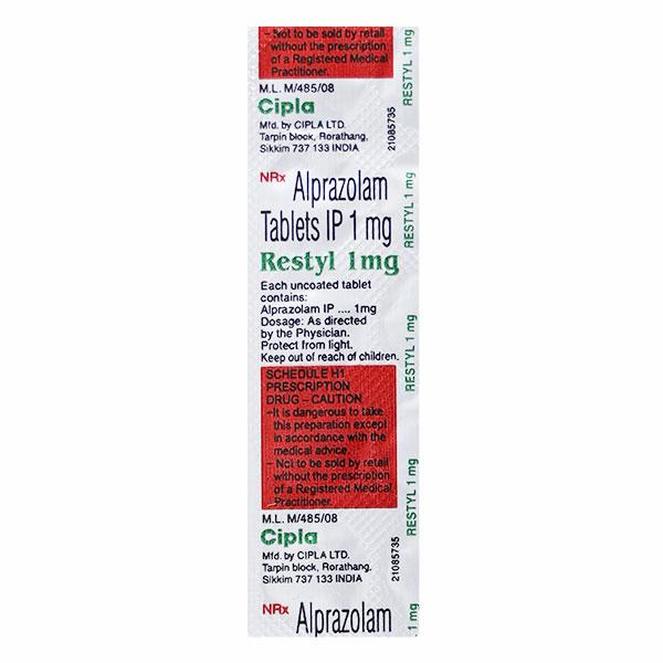 Restyl 1mg Tablet 10'S - Price, Uses, Side Effects, and Substitutes ...