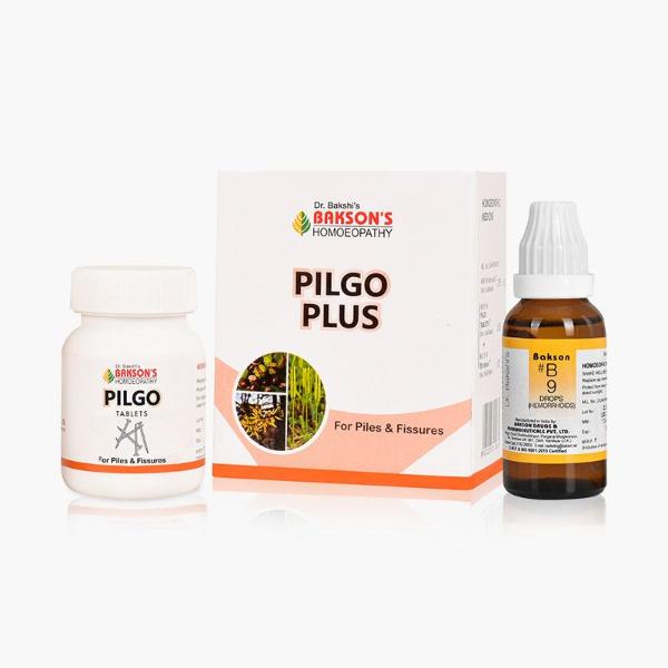 Bakson's Anti Piles Combo Pack (Pilgo Plus Tablet 75's + B-9 Drops 30ml ...