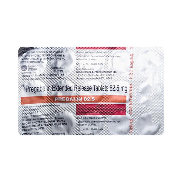 Pregalin 82.5mg Tablet 15's Price, Uses, Side effects | Netmeds